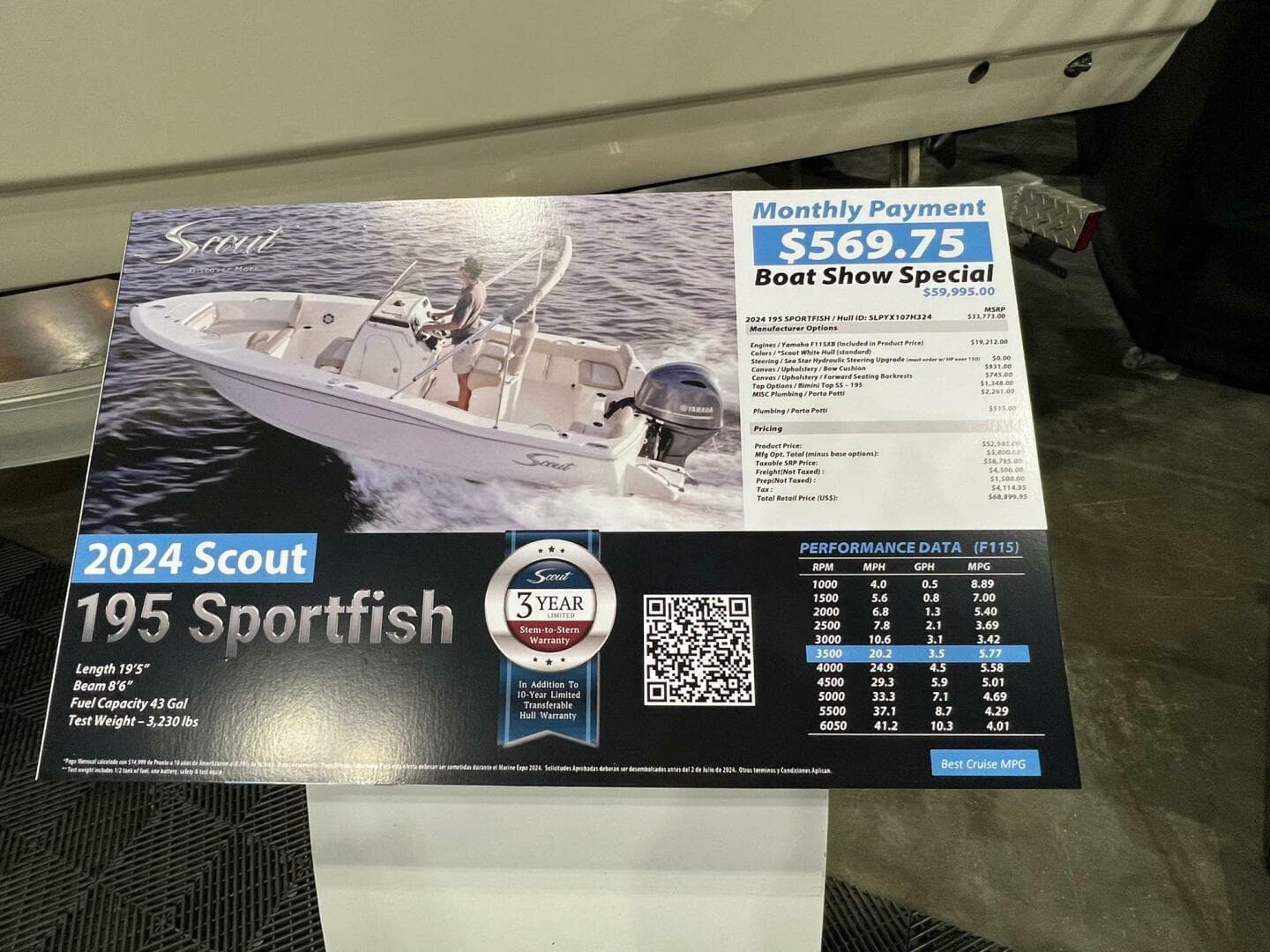 2026 Scout 195 Sportfish — photo 18