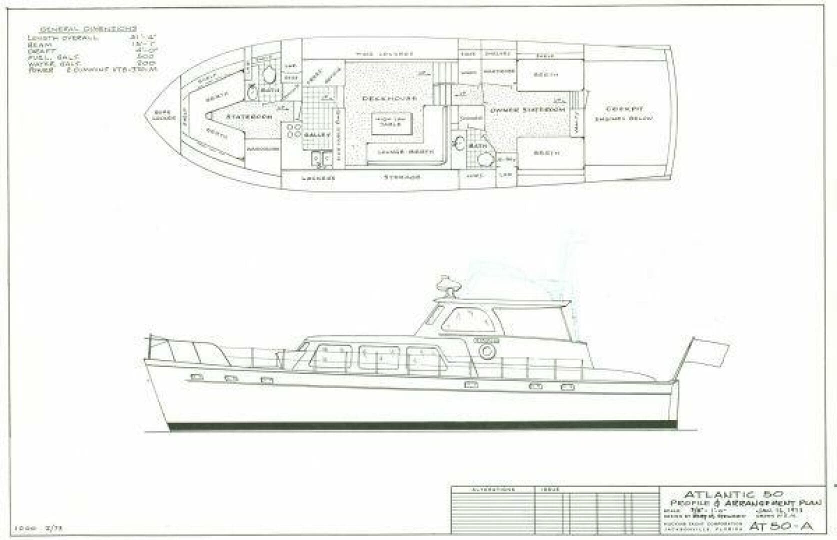 1972 Huckins Atlantic 50 — photo 9