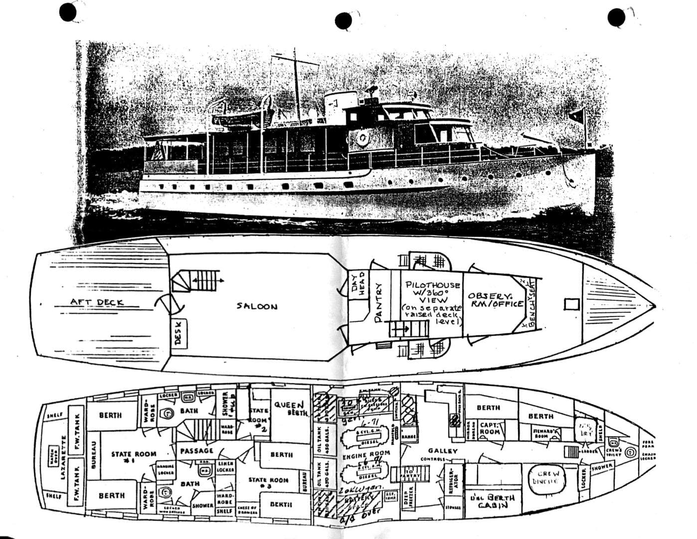 1947 Trumpy Raised Pilot House — photo 9
