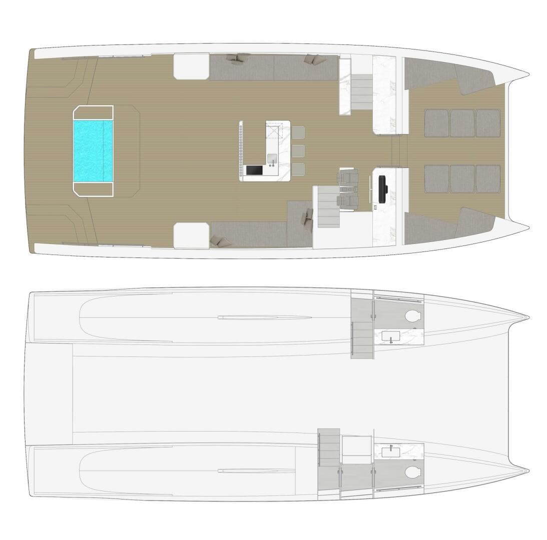 2026 Diamond Yachts P55 Power Catamaran — photo 12