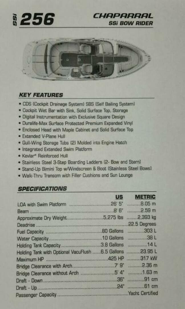 2006 Chaparral 256 Ssi — photo 12