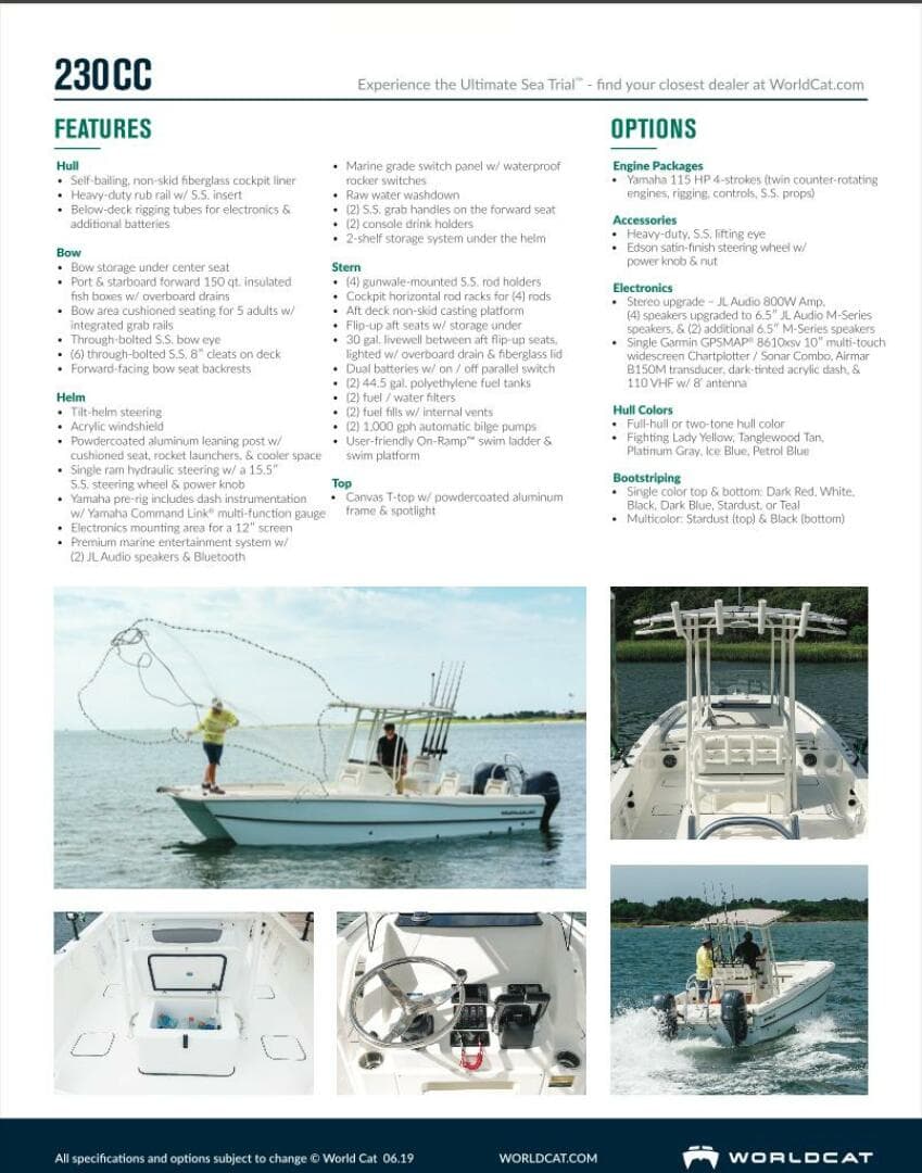 2019 World Cat 230 CC — photo 66