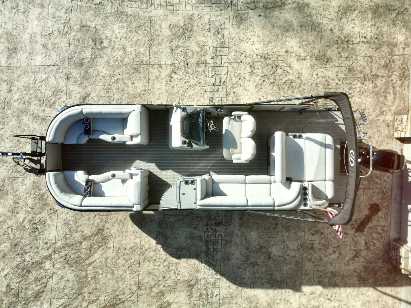 2016 Harris Grand Mariner 250 Slec Tritoon — photo 10