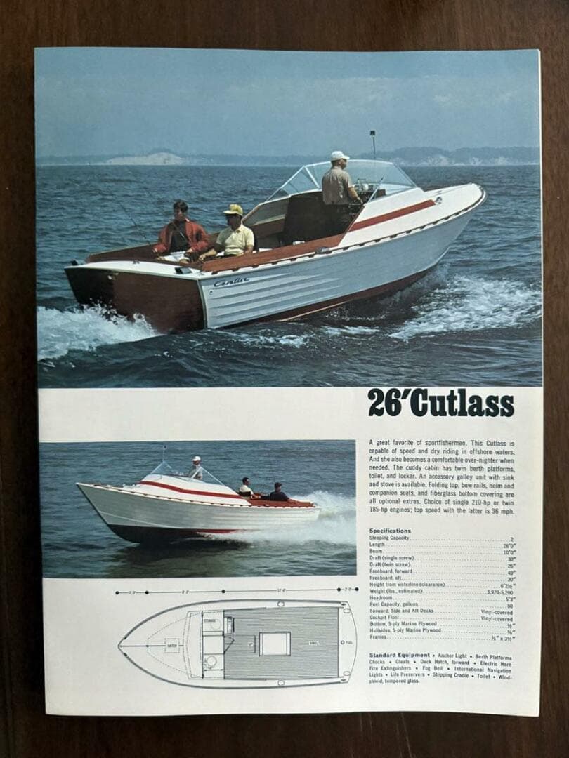 1968 Chris-Craft Cavalier Cutlass 26 — photo 32