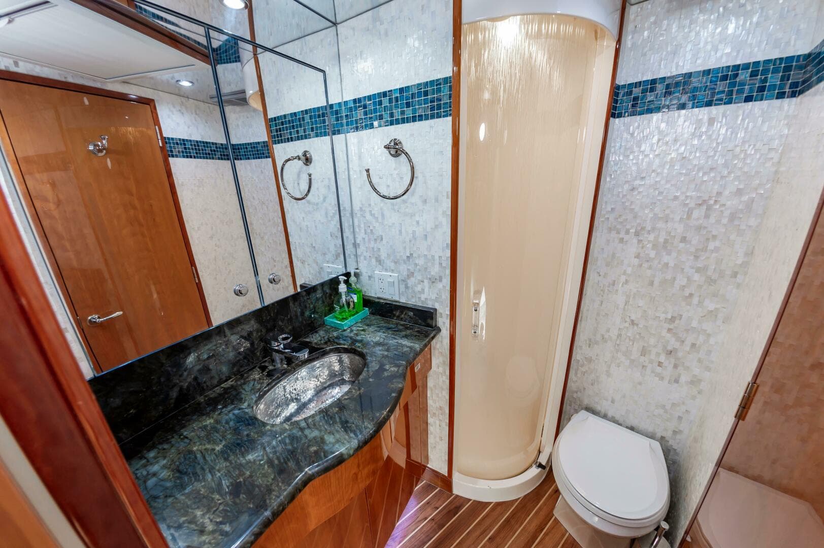 2008 Hatteras 64 Enclosed Bridge — photo 61