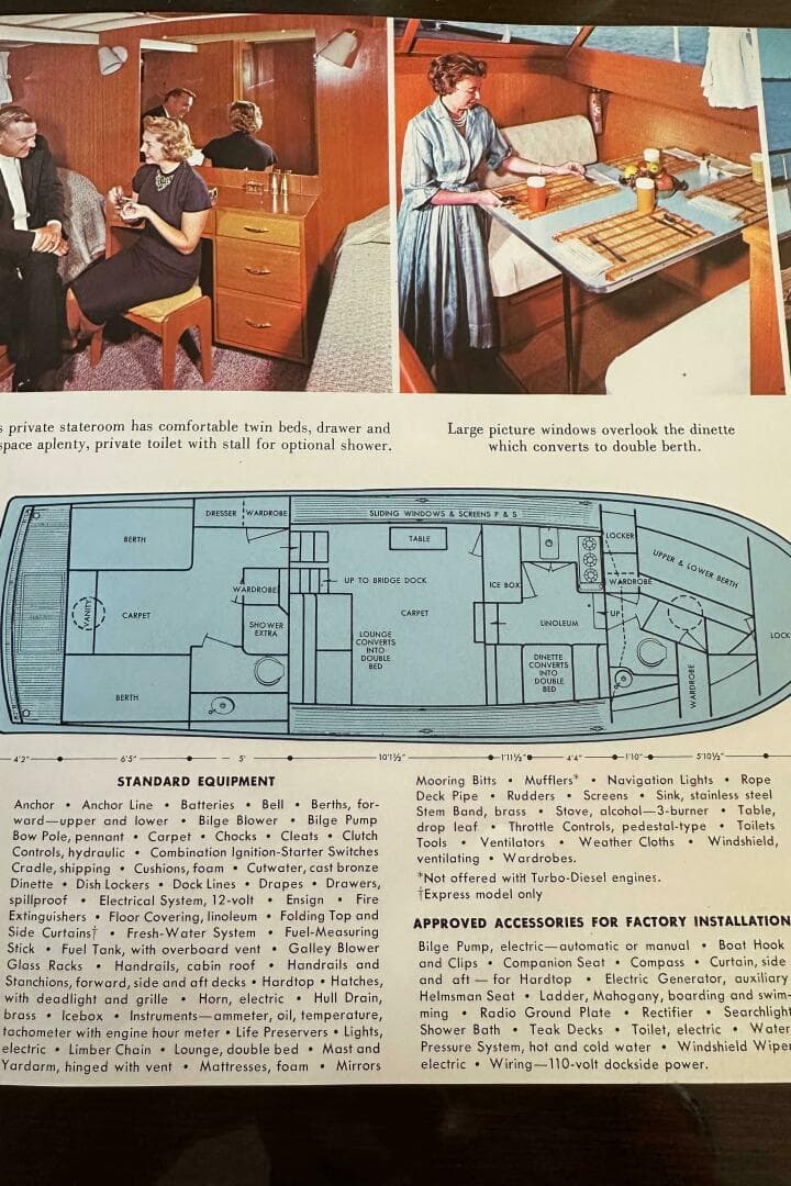 1960 Chris-Craft 45 Constellation — photo 43