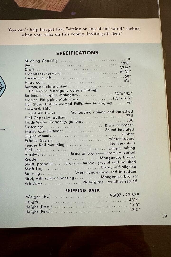 1960 Chris-Craft 45 Constellation — photo 44