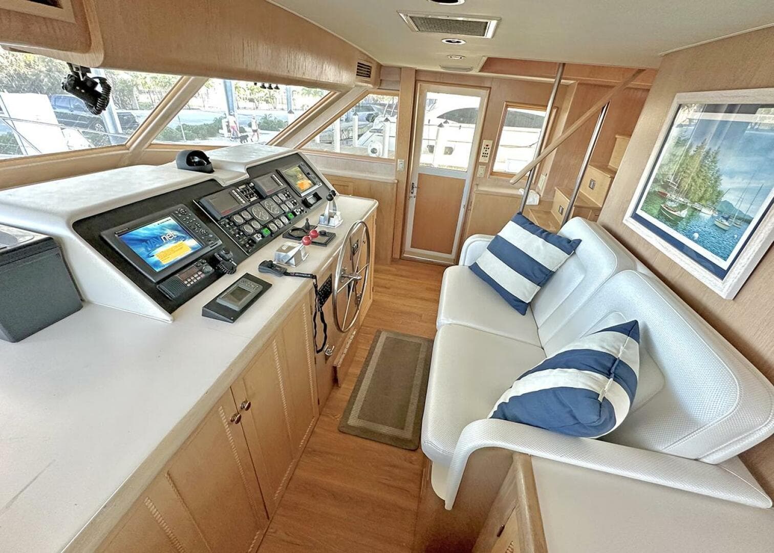 1994 Hatteras Cockpit — photo 24