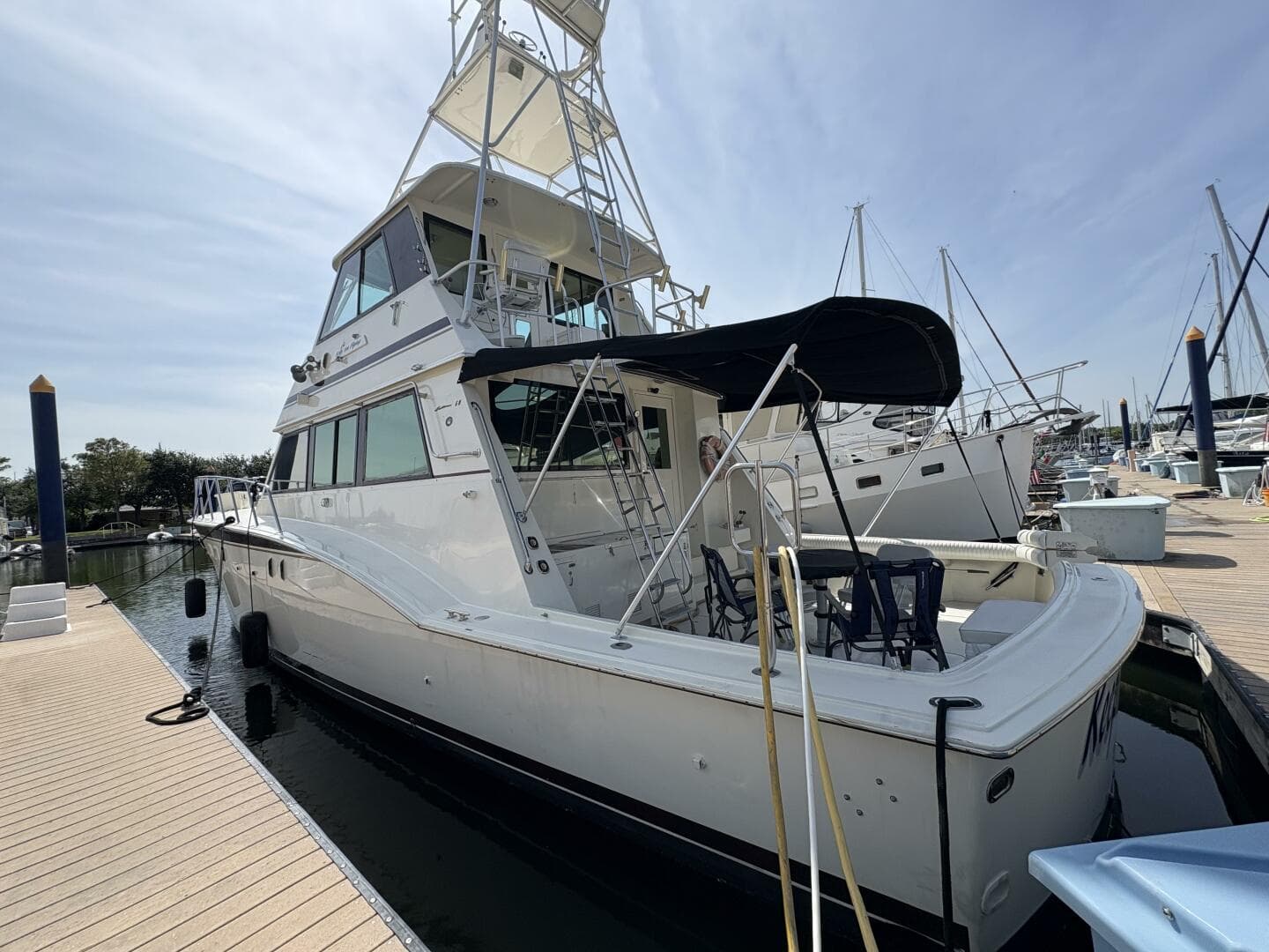 1985 Hatteras 60 Enclosed Bridge — photo 52