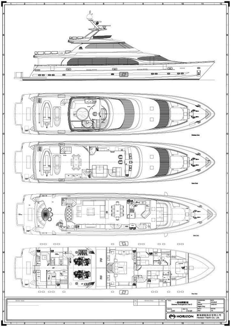 2012 Horizon P110 Tri-Deck — photo 48