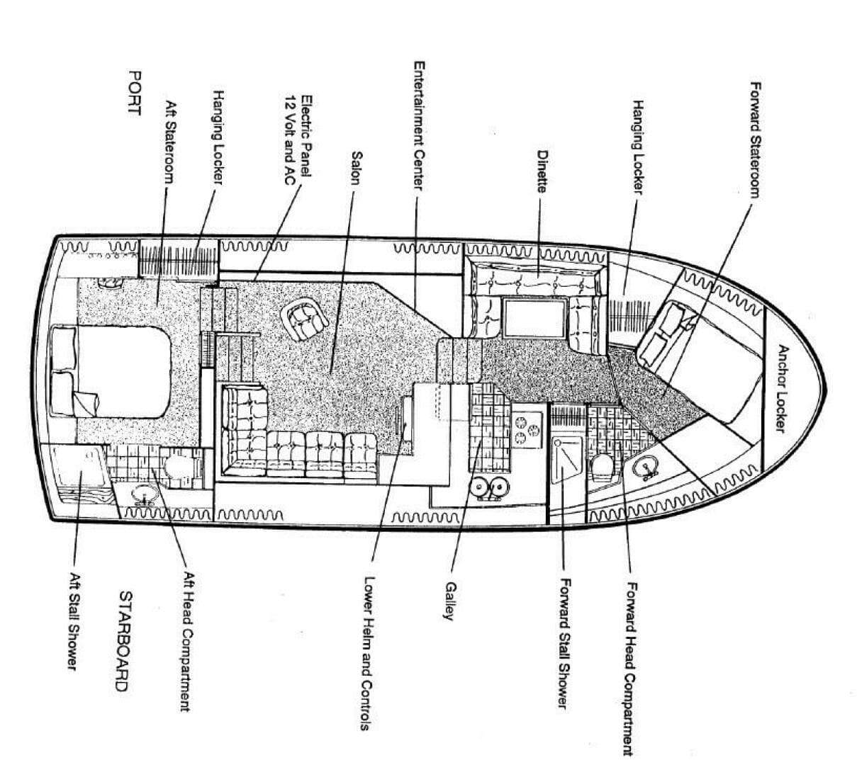 1995 Carver 440 Aft Cabin — photo 84