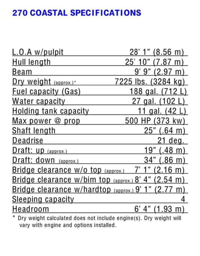 2008 Wellcraft 270 Coastal O/b — photo 10